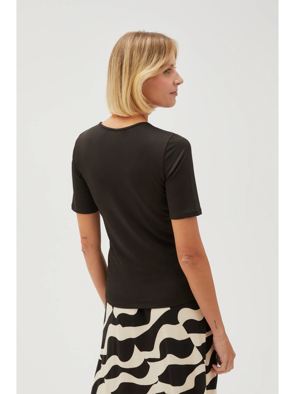 Moodo Schwarzes Damen T-Shirt
