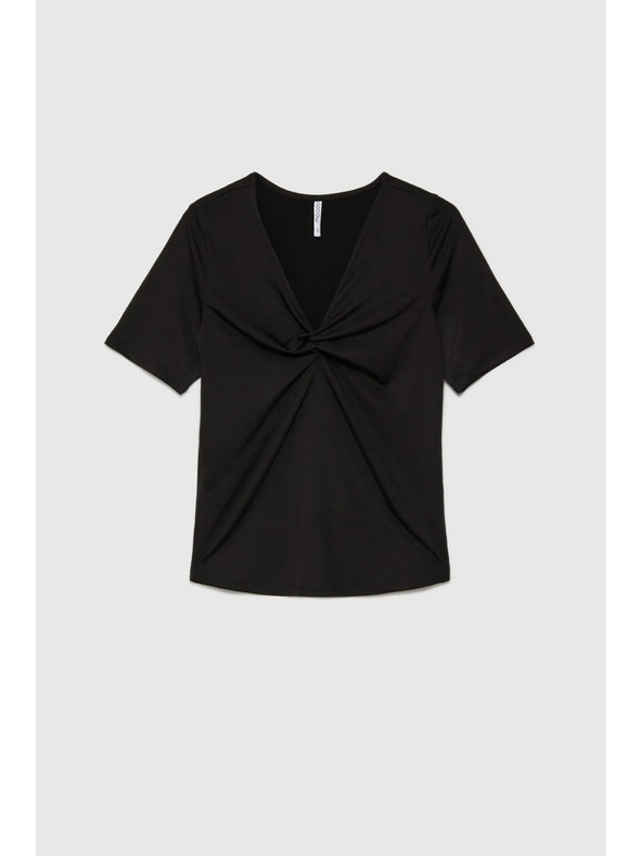 Moodo Schwarzes Damen T-Shirt