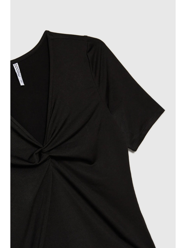 Moodo Schwarzes Damen T-Shirt