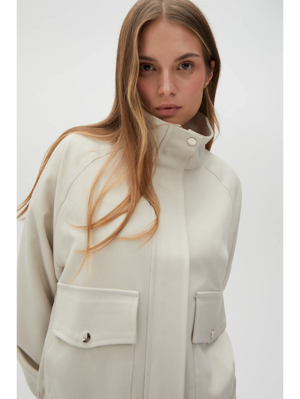 Moodo Hellbeige Damenjacke