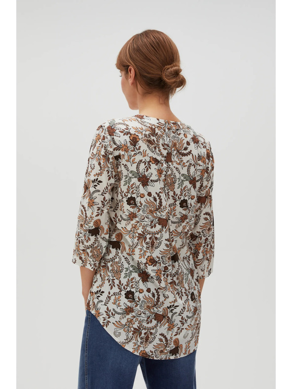 Moodo Beige Damenbluse