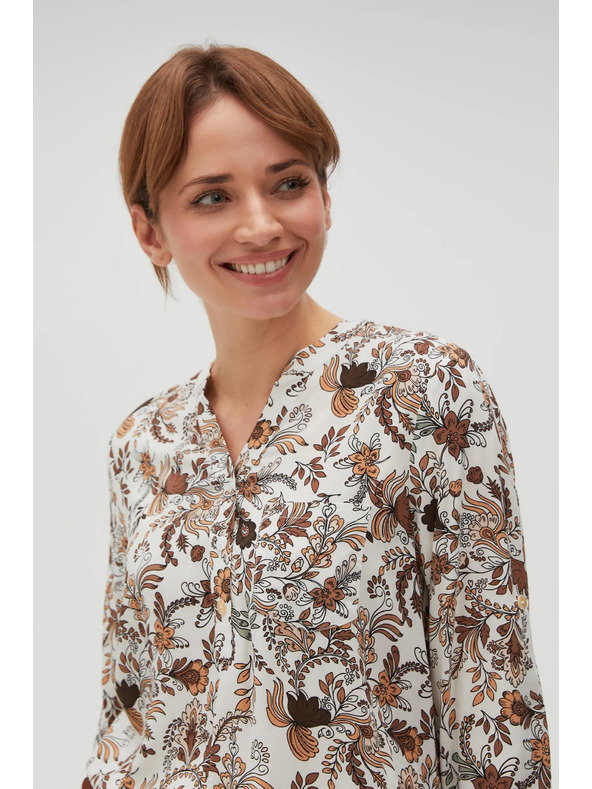 Moodo Beige Damenbluse