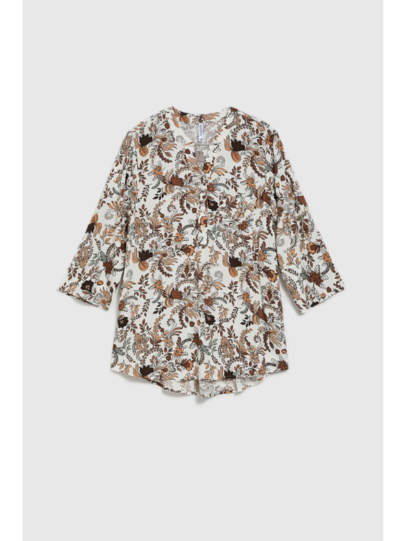 Moodo Beige Damenbluse