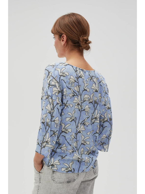 Moodo Blaue Damenbluse