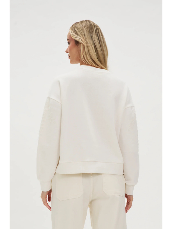 Moodo Weißer Damen-Hoodie