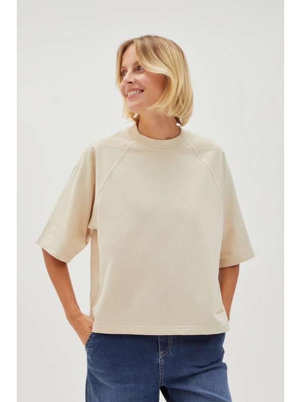Moodo Beiges Damen-T-Shirt