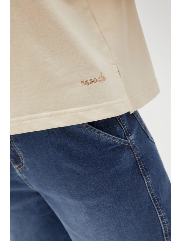 Moodo Beiges Damen-T-Shirt