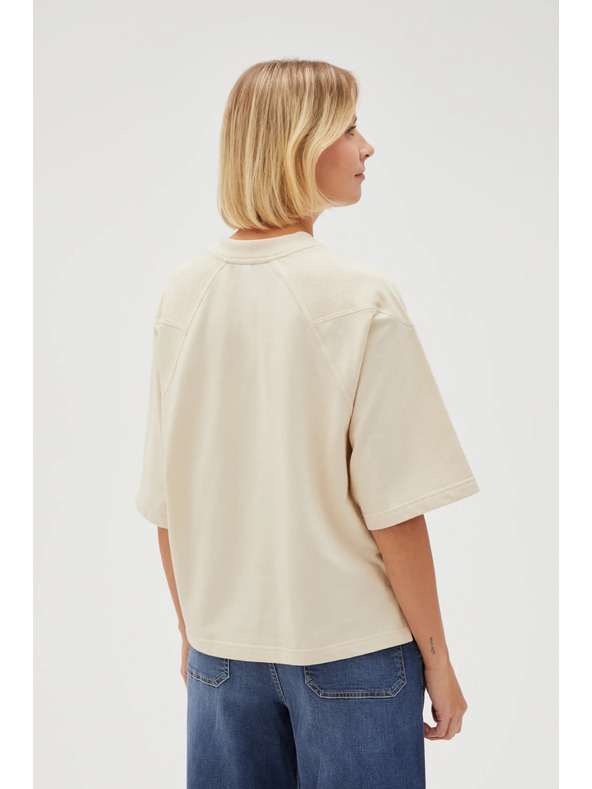 Moodo Beiges Damen-T-Shirt
