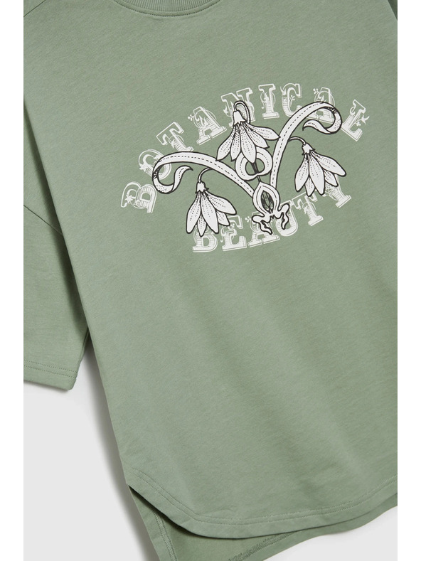 Moodo Olivgrünes Damen-T-Shirt