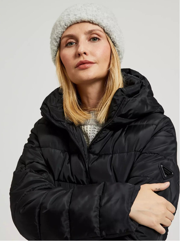 Moodo Graue Damenmütze