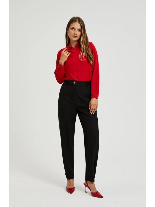 Moodo Rotes Damenhemd