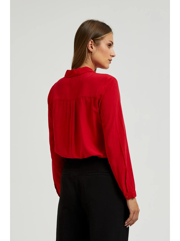 Moodo Rotes Damenhemd