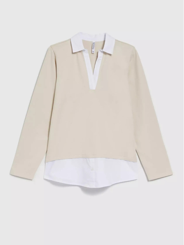 Moodo Beiger Damen-Hoodie
