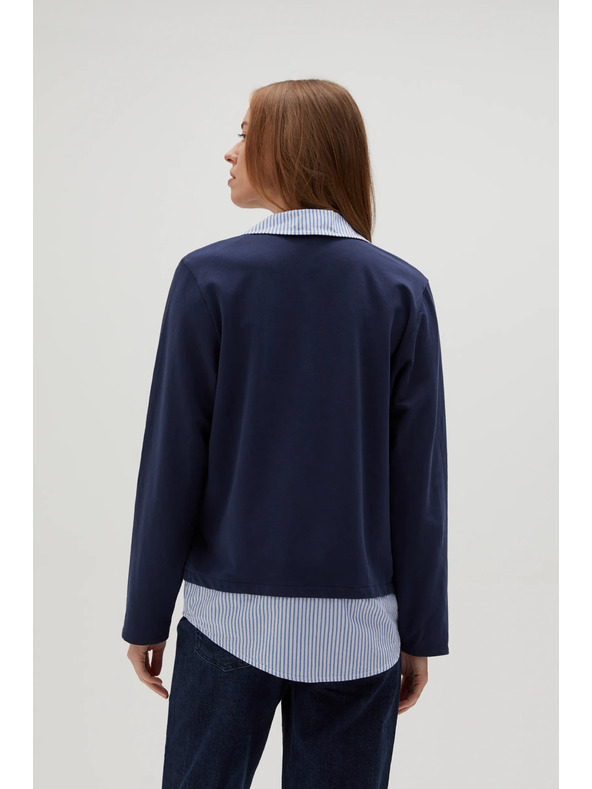 Moodo Dunkelblauer Damen-Hoodie