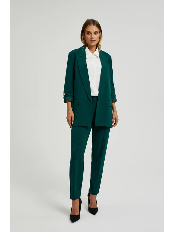 Moodo Dunkelgrünes Damenblazer