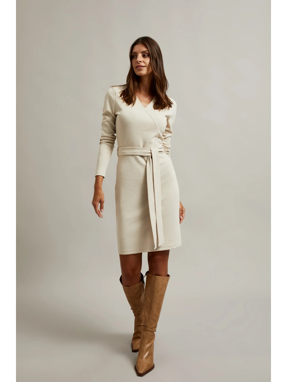 Moodo Hellbeiges Damenkleid