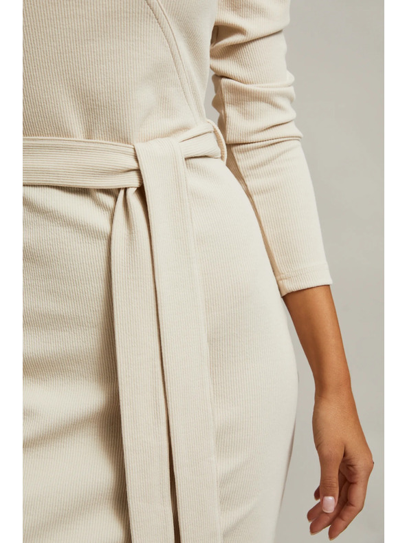 Moodo Hellbeiges Damenkleid
