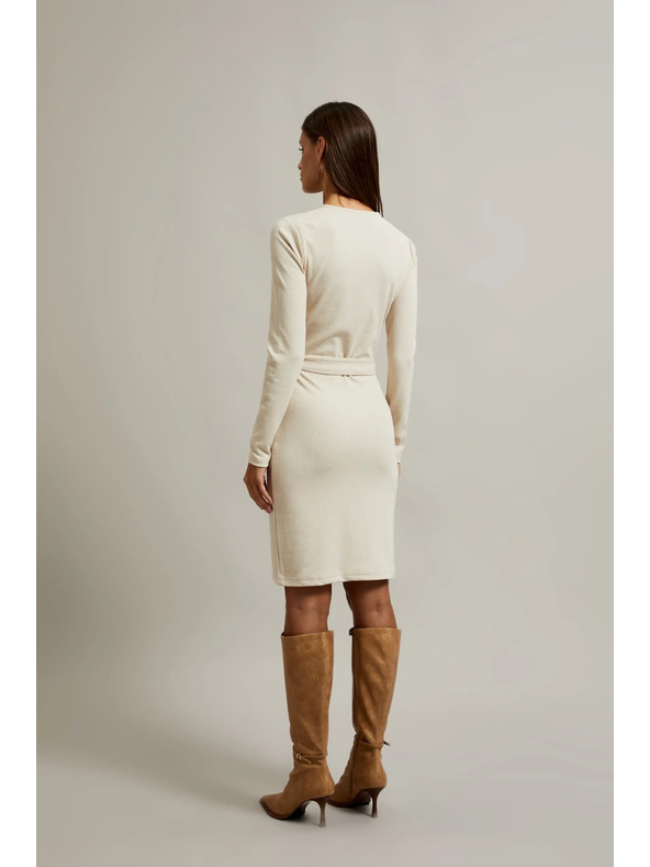 Moodo Hellbeiges Damenkleid
