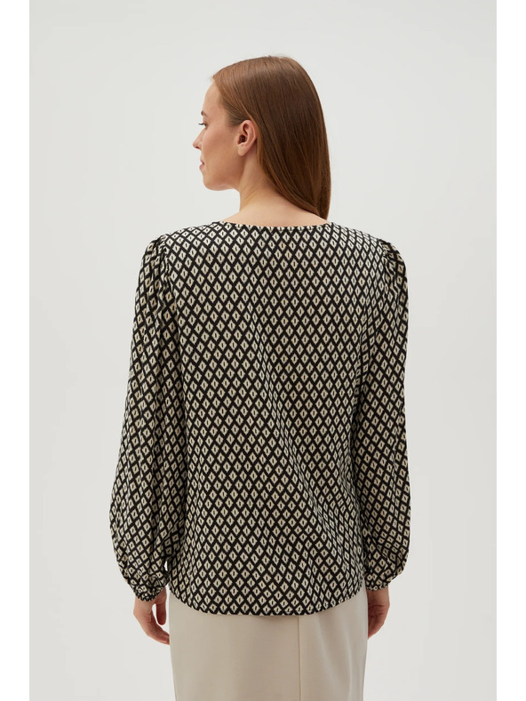 Moodo Schwarze Damenbluse