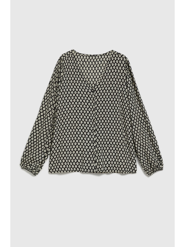 Moodo Schwarze Damenbluse