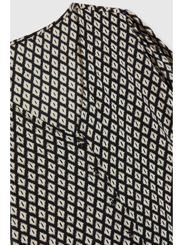 Moodo Schwarze Damenbluse