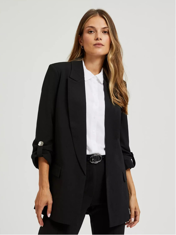 Moodo Schwarzer Damenblazer