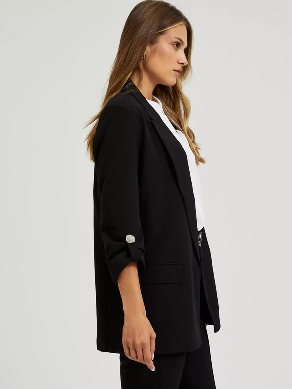 Moodo Schwarzer Damenblazer