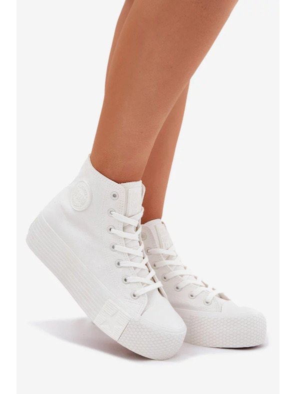BIG STAR SHOES Damen Canvas Plateau Sneaker Big Star