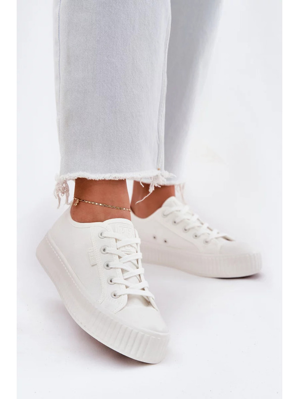 BIG STAR SHOES Damen Canvas Plateau Sneaker Big Star