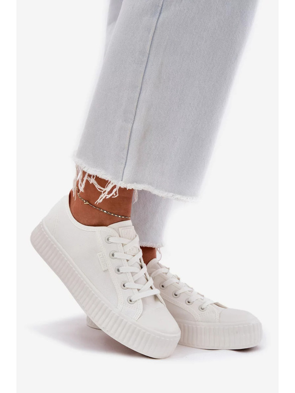 BIG STAR SHOES Damen Canvas Plateau Sneaker Big Star