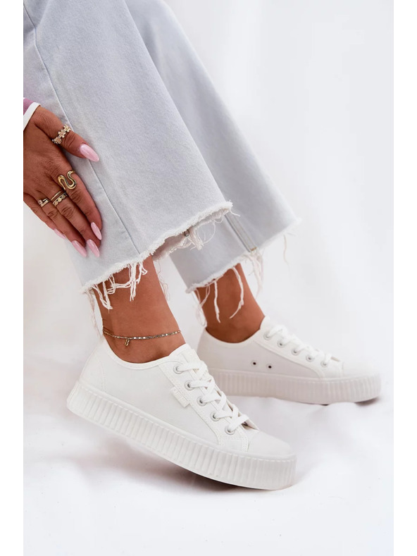 BIG STAR SHOES Damen Canvas Plateau Sneaker Big Star
