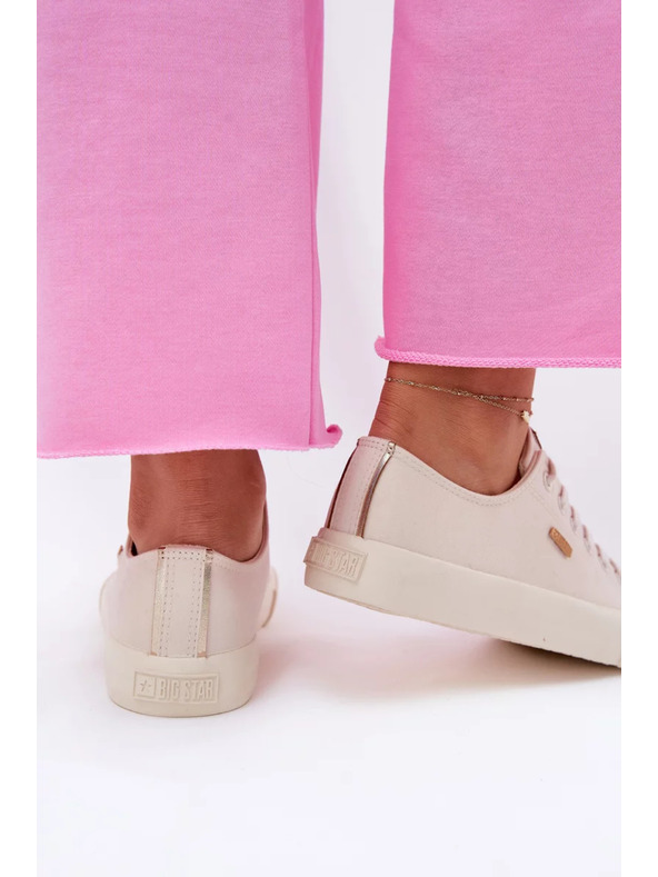 BIG STAR SHOES Damen Canvas-Sneaker Big Star – beige