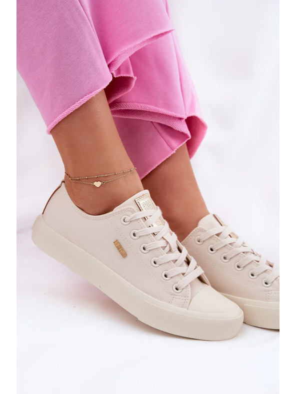 BIG STAR SHOES Damen Canvas-Sneaker Big Star – beige
