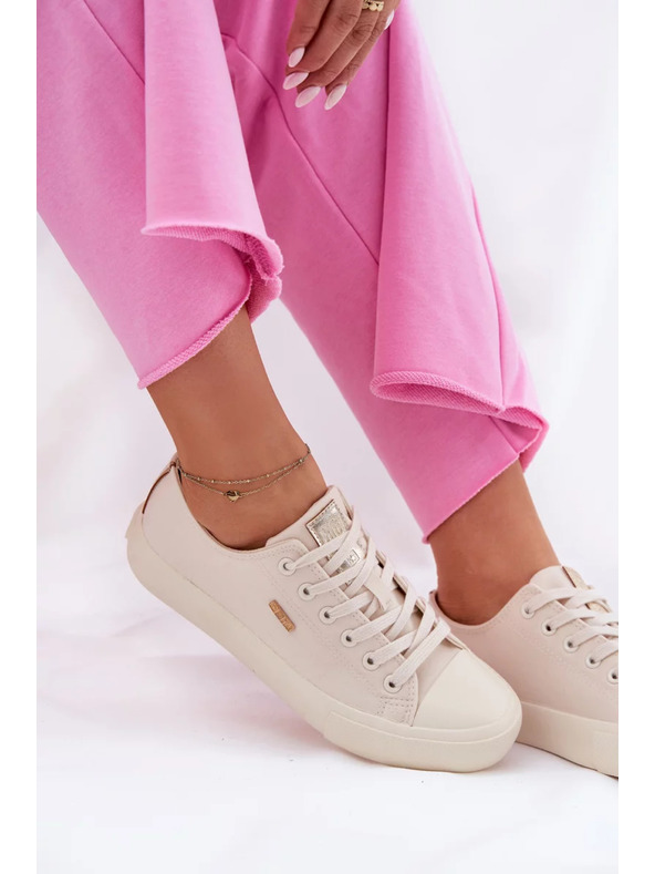 BIG STAR SHOES Damen Canvas-Sneaker Big Star – beige