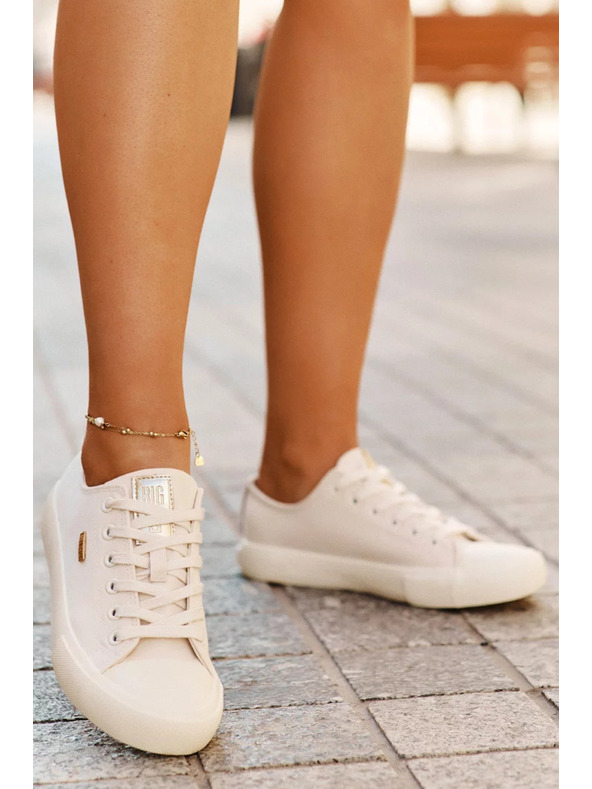 BIG STAR SHOES Damen Canvas-Sneaker Big Star – beige