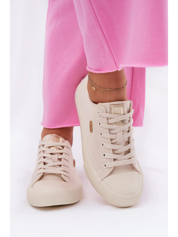 BIG STAR SHOES Damen Canvas-Sneaker Big Star – beige