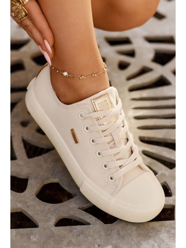 BIG STAR SHOES Damen Canvas-Sneaker Big Star – beige