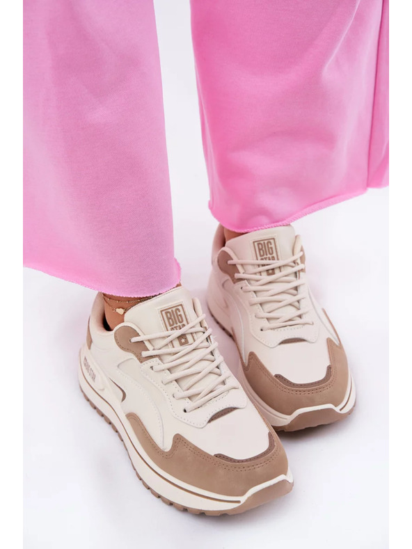 BIG STAR SHOES Damen Sneaker Big Star HI-POLY SYSTEM – beige