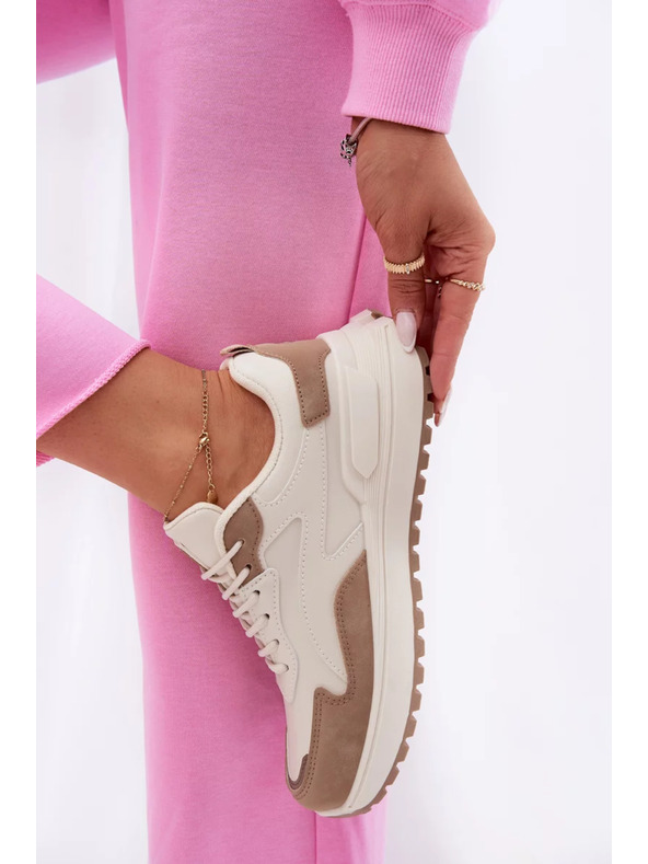 BIG STAR SHOES Damen Sneaker Big Star HI-POLY SYSTEM – beige