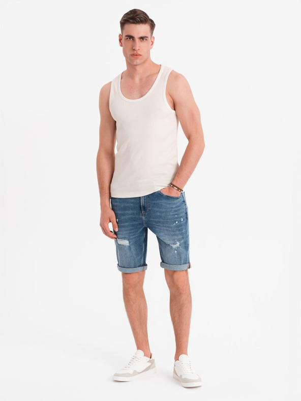 Ombre Clothing Herren-Basic-T-Shirt aus Baumwolle - weiß