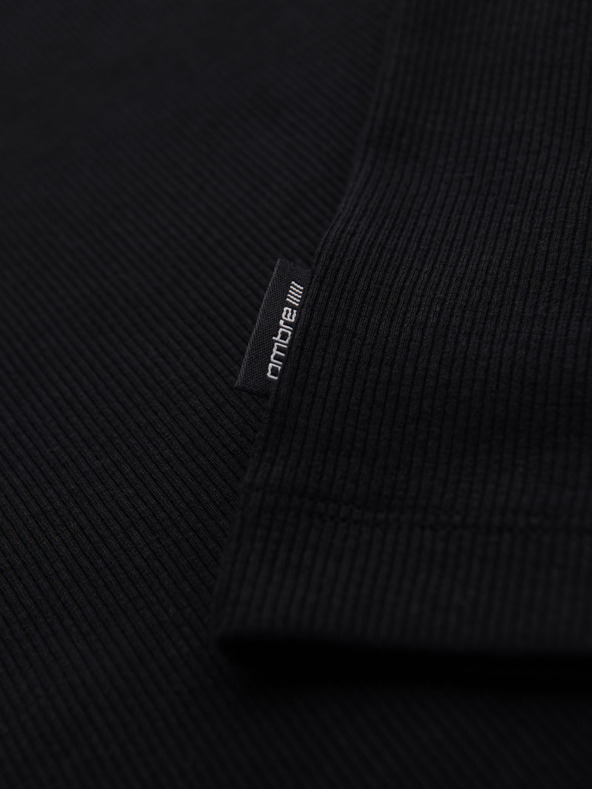 Ombre Clothing Herren-Basic-T-Shirt aus Baumwolle - schwarz