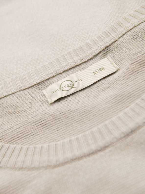 Ombre Clothing Herren klassisches Strickhemd mit gerippten Manschetten - hellgrau