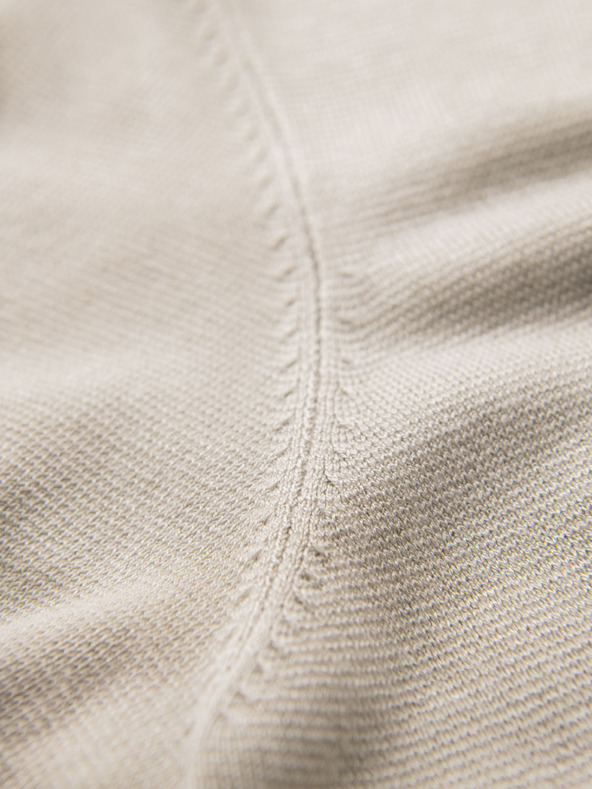 Ombre Clothing Herren klassisches Strickhemd mit gerippten Manschetten - hellgrau