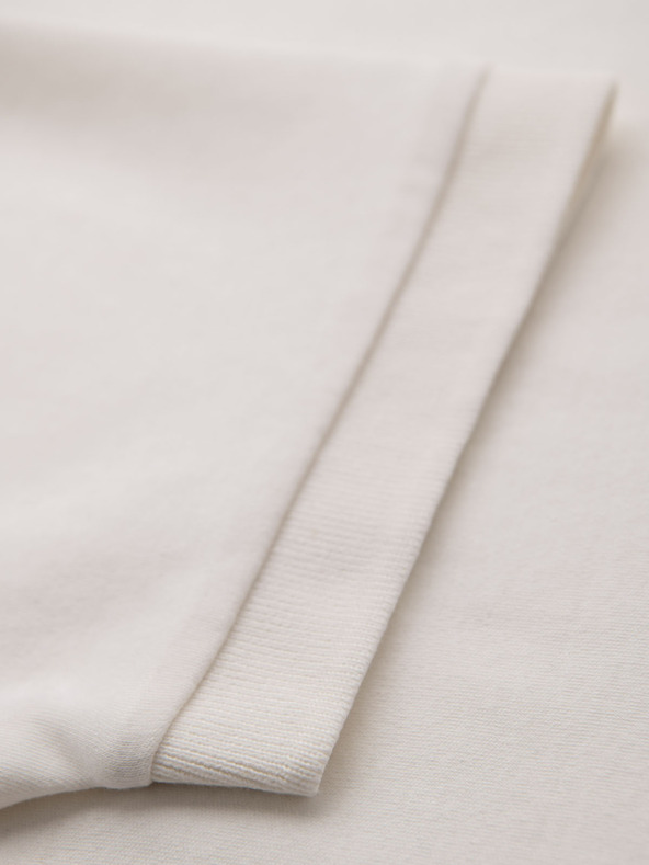 Ombre Clothing Herren-Poloshirt mit Reißverschluss - weiß