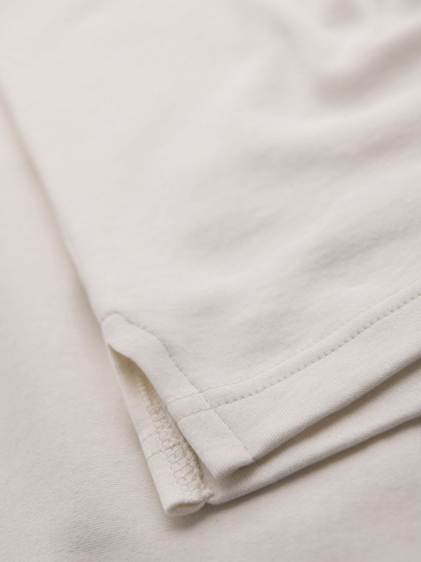 Ombre Clothing Herren-Poloshirt mit Reißverschluss - weiß