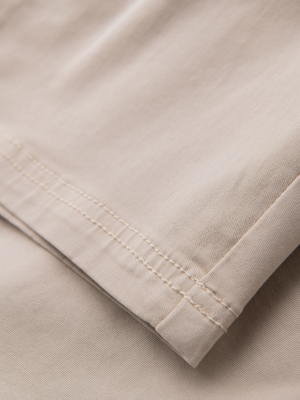 Ombre Clothing Herren-Shorts in lockerer Passform mit Cargotaschen - cremeweiß