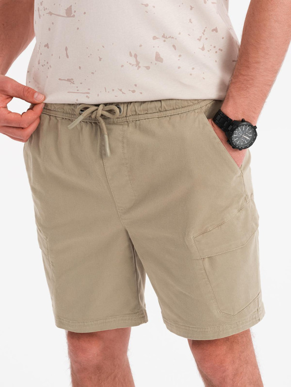 Ombre Clothing Herren-Shorts in lockerer Passform mit Cargotaschen - helloliv