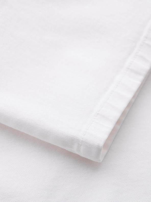 Ombre Clothing Herren-Jeansshorts im klassischen Schnitt - weiß