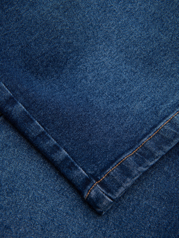 Ombre Clothing Herren-Jeansshorts im klassischen Schnitt - dunkelblau