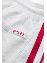Ombre Clothing Herren-Jogginghose mit Saum und gerippten Beinabschlüssen - grau meliert